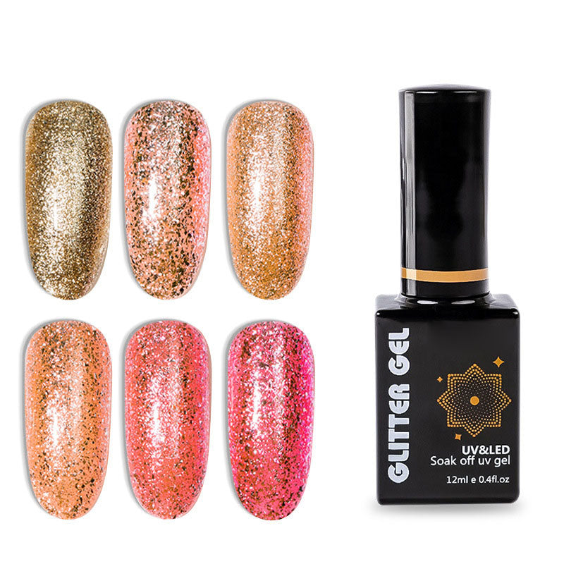 NGMB022 Flash Platinum Glue, Nail Art Sequins, Natural Resin Nail Polish Glue