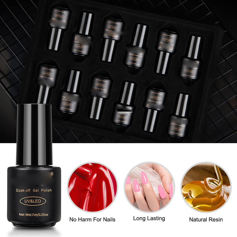 NGRO037 Hot Color Nail Glue Set 12pcs