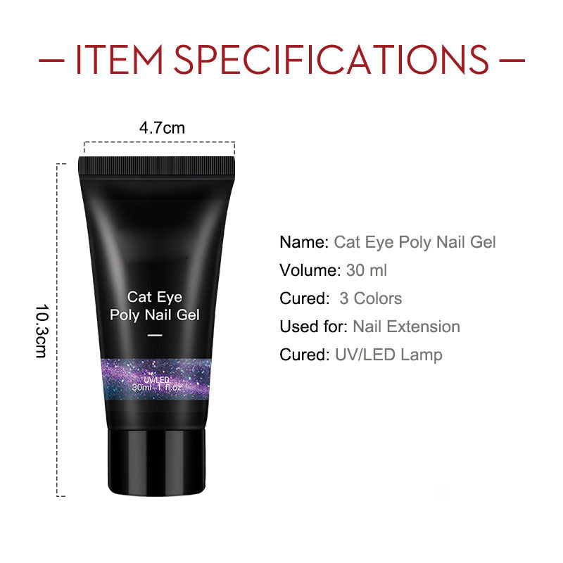 NGRO061 glitter cat eye crystal glass glue 30ML