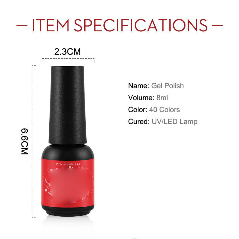 NGRO029 plastic bottle mixed color nail polish glue 8ML