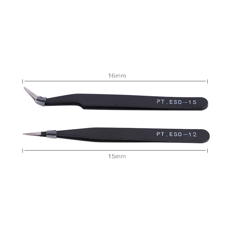 YAC005 Beauty Nail Art Tools Wholesale Supplies, Drilling Tools, Anti-static, Straight, Elbow, Tweezers