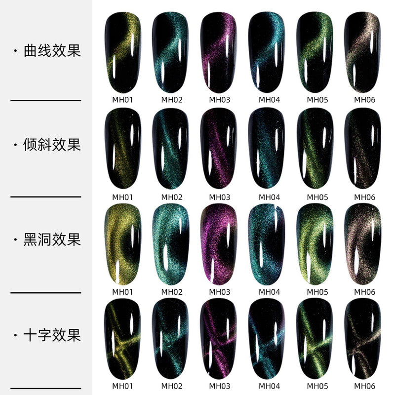 NGMB028 5D Magic Chameleon Cat Eye Nail Polish