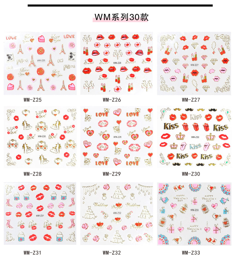 5D Nail Stickers  NSF029