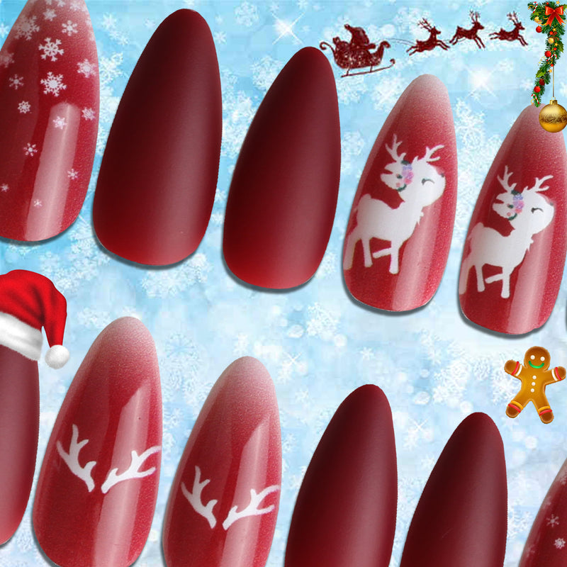 Christmas Press on Nail Tips CSNT006