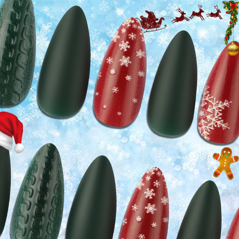 Christmas Press on Nail Tips CSNT006