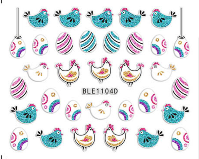 Easter Nail Stickers NSE018