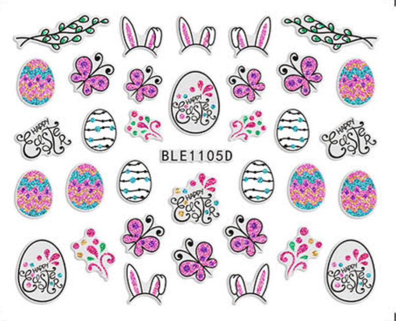 Easter Nail Stickers NSE018