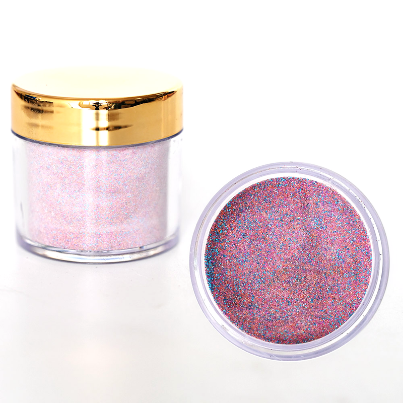 FOZ162 30g (APPROX) 1OZ EMA Acrylic Powder 130Colors 2in1 Mixed- Color Glitter Series2.2 Extension Manicure Sculpture Powder 