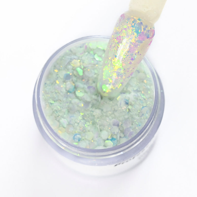 FOZ180 1oz/Bottle Korean Big Sequins Acrylictips Build Powder Professional Chunky Glitter Acrylic Powder Chameleon Flashing Acrylics 11