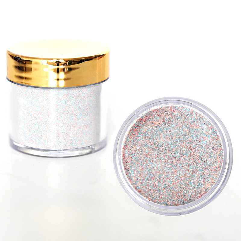 FOZ162 30g (APPROX) 1OZ EMA Acrylic Powder 130Colors 2in1 Mixed- Color Glitter Series2.2 Extension Manicure Sculpture Powder 