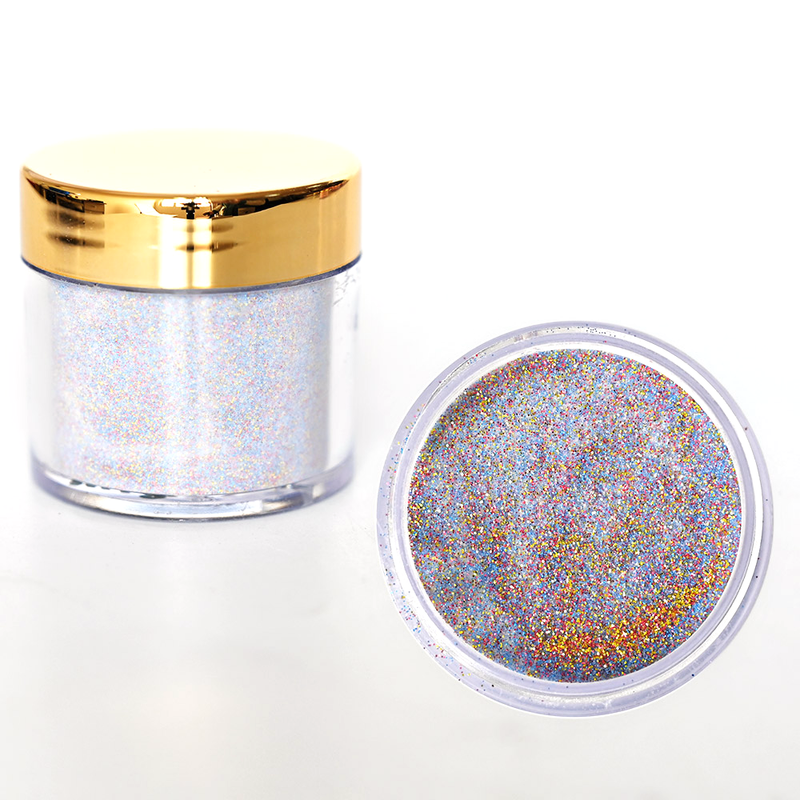 FOZ162 30g (APPROX) 1OZ EMA Acrylic Powder 130Colors 2in1 Mixed- Color Glitter Series2.2 Extension Manicure Sculpture Powder 