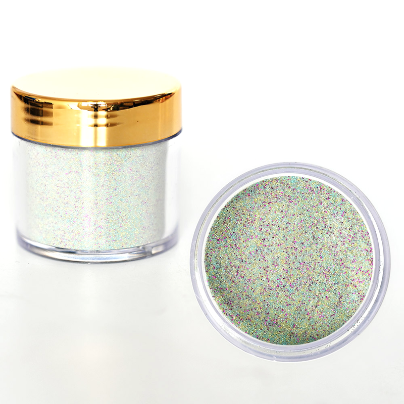 FOZ162 30g (APPROX) 1OZ EMA Acrylic Powder 130Colors 2in1 Mixed- Color Glitter Series2.2 Extension Manicure Sculpture Powder 