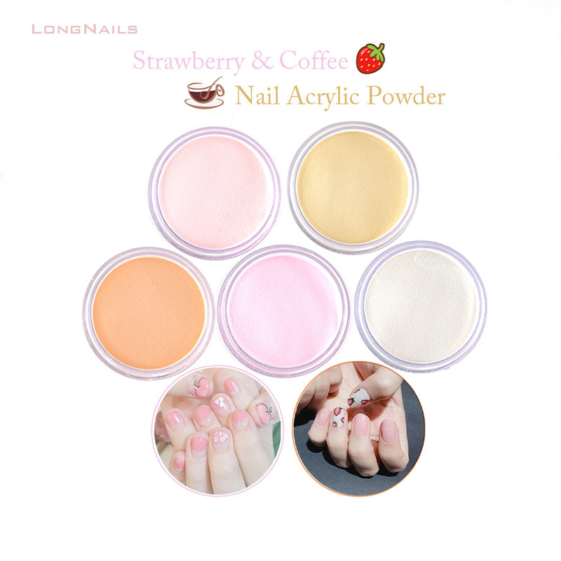 FOZ090  1fl.oz Summer Green+Blue Acrylic Nail 30g/Bottl Strawberry Pink,Nude,Brown EMA Dipping Carve 2in1 Nail Acrylic Powder 2021:Color