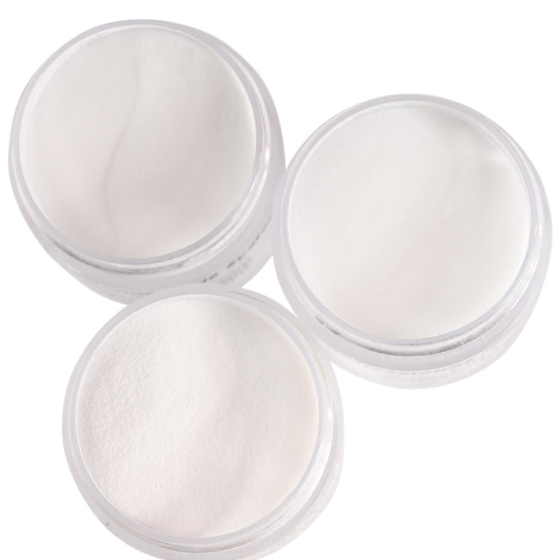 FOZ167 1fl.oz Clear & White & Soft White Acrylic Powder Basement 3in1 Sculpture Dipping Powder Manicure Monomer EMA Nail Acrylics 28-30