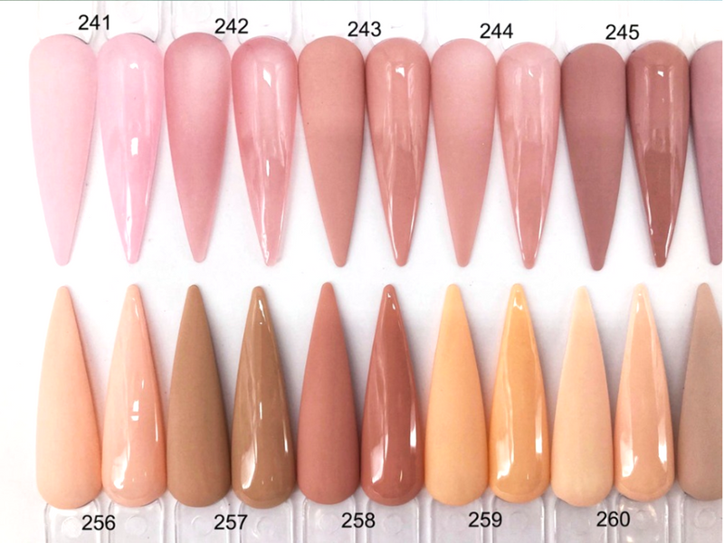 FOZ085  OZ Classic Nude Acrylic Powder Dipping Extension Fingertips Builder Light Pink Brown Easy Dip 2in 1 Nail Art DIY Acrylics FOZ58