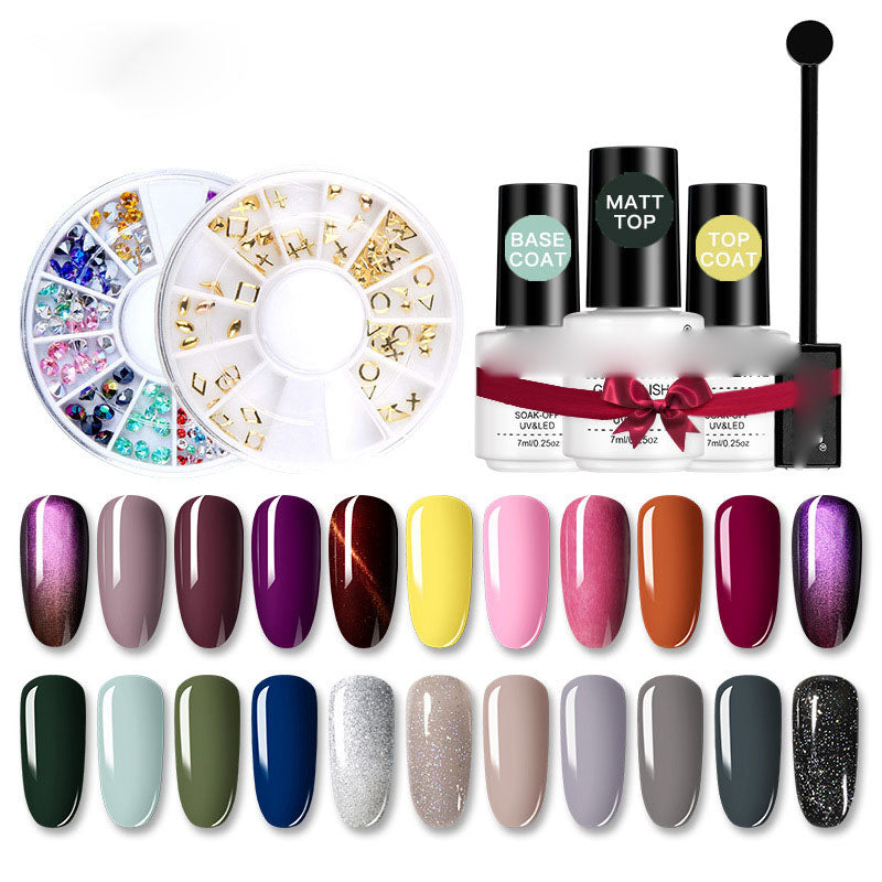 NGRO025 nail cat eye gel set 22 colors