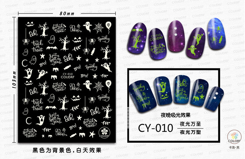 Halloween Nail Stickers YHLS001