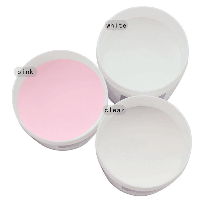 FOZ082-S1-1,FOZ082-S1-2,FOZ082-S1-3, 3pcs/set Nail Art Acrylic Powder Pigment White;Clear;Pink Powder Ultra-thin Dust Nail UV-Lamp Cure Carving Decor Crystals Powder