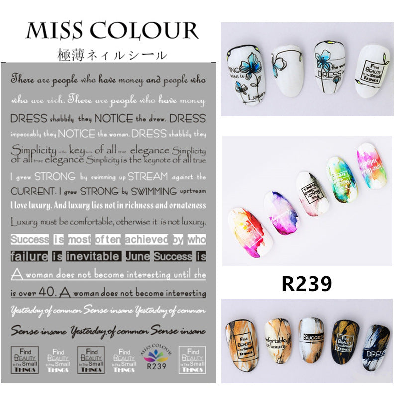 Miss Colour Nail Stickers MSS023