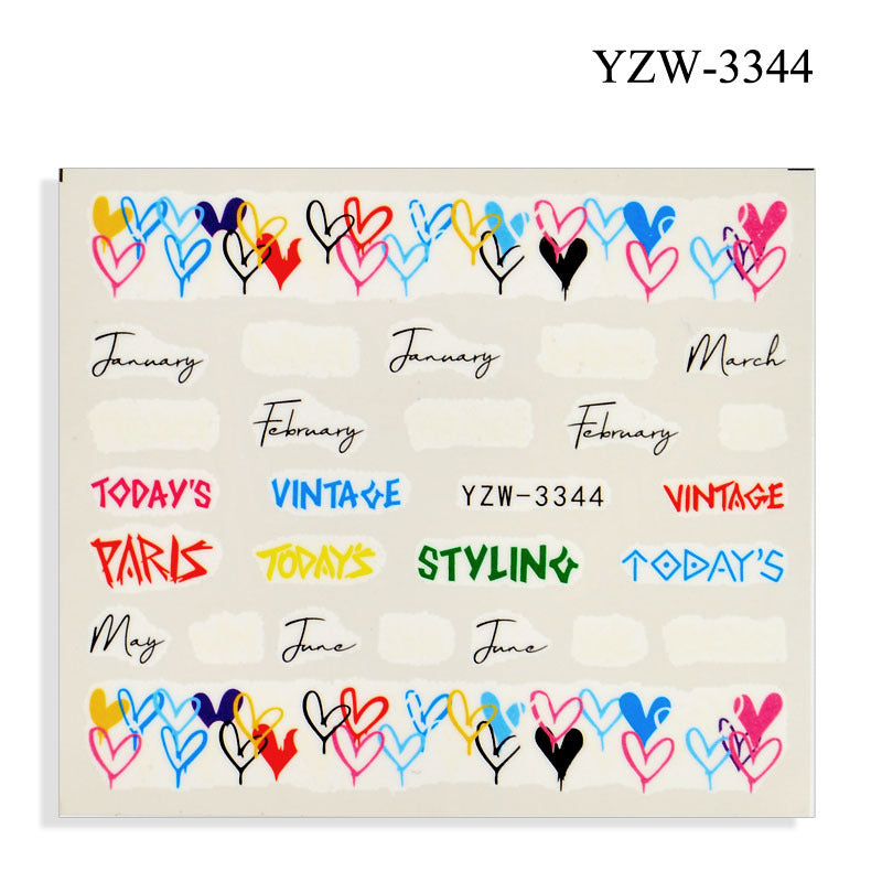 Nail Stickers YZW 020