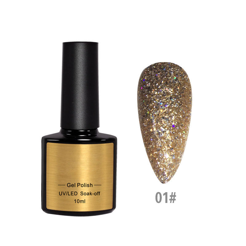 NGPF032 Japanese-style platinum glue, flash diamond laser sequins, glitter nail polish