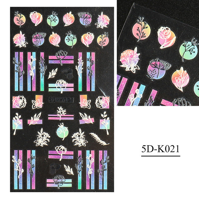 5D Nail Stickers  NSF011