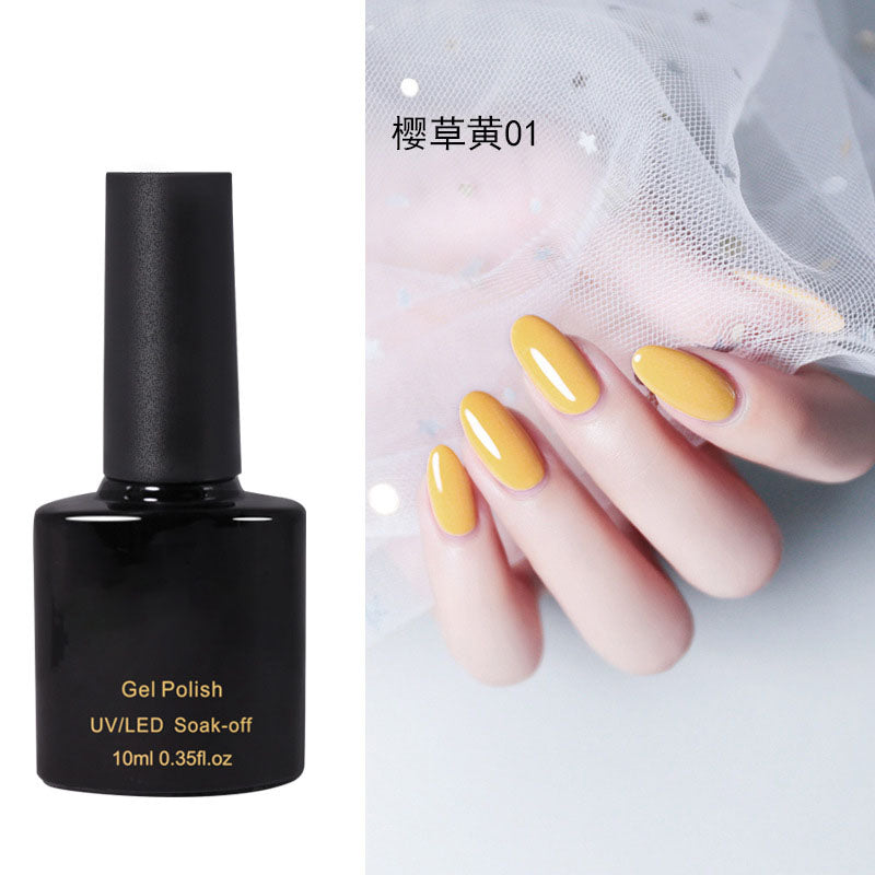 NGPF030 Yellow Nail Polish Glue Vibrant Yellow Vegetable Nail Polish Set