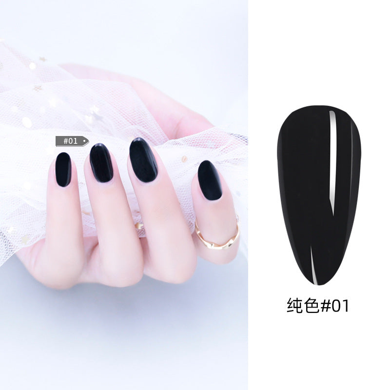 NGPF031 nude color phototherapy paint glue, black and white red nail polish glue