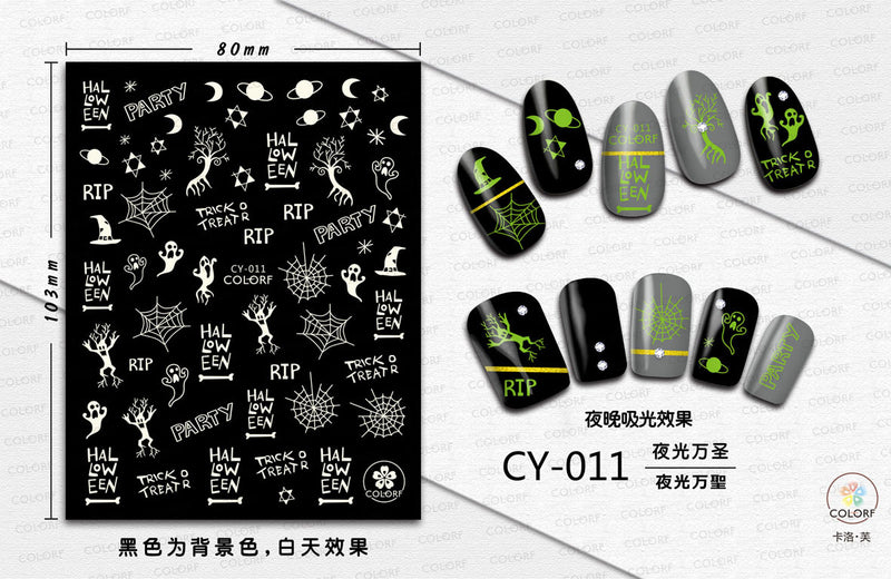 Halloween Nail Stickers YHLS001