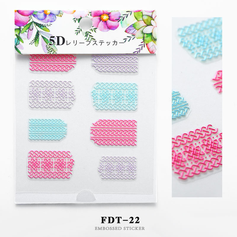 5D Nail Stickers  NSF006