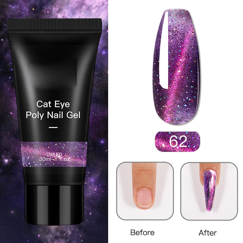 NGRO061 glitter cat eye crystal glass glue 30ML