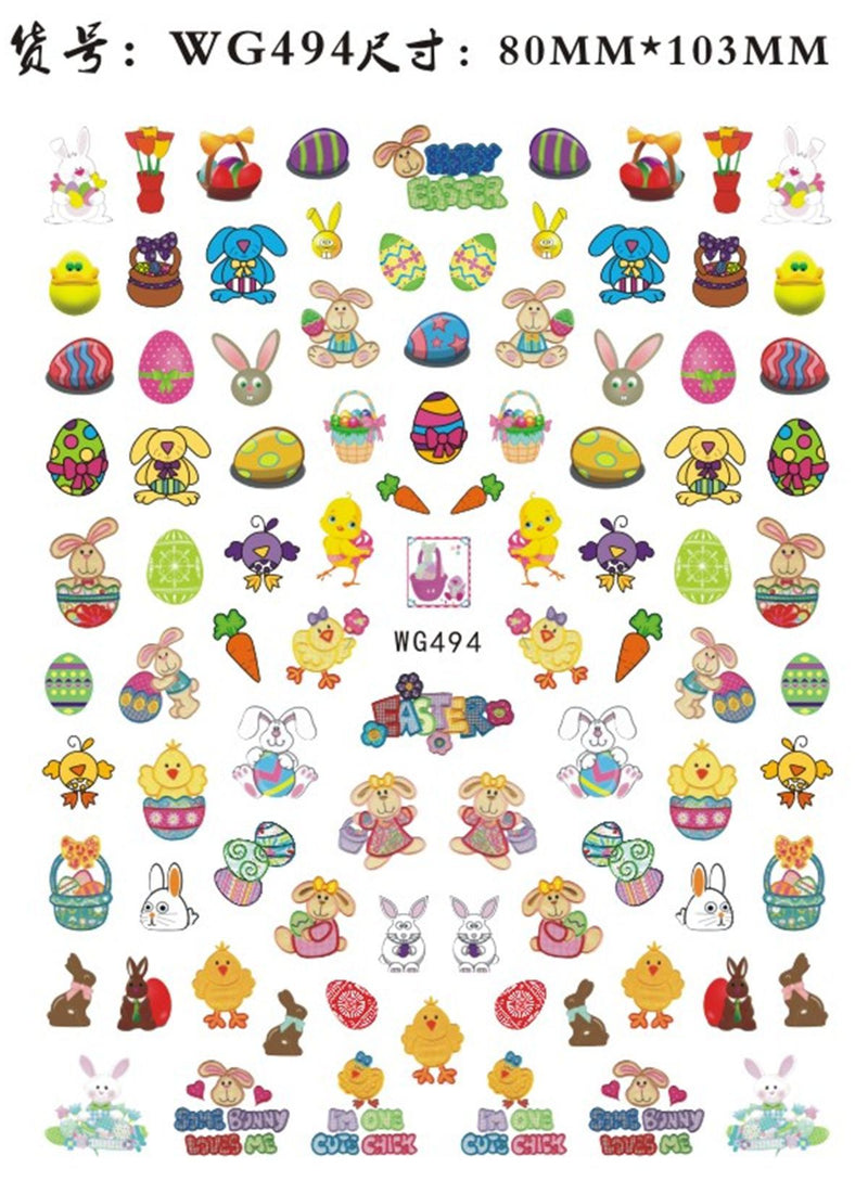 Easter Nail Stickers NSE019