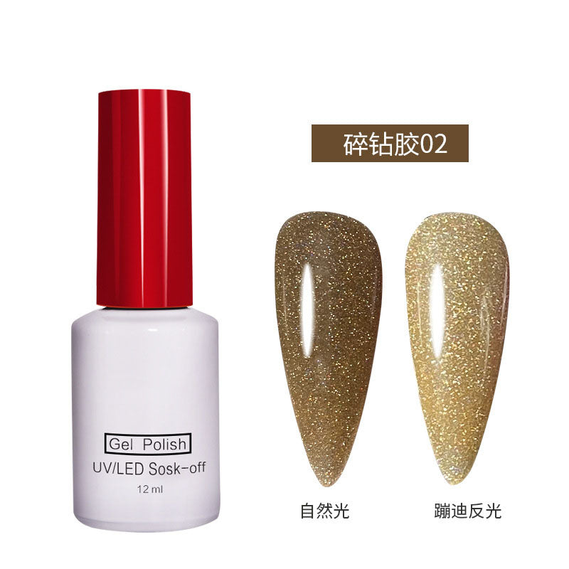 NGPF011 Laser Reflective Diamond Glue, Crystal Glue, Nail Glitter Glue Set