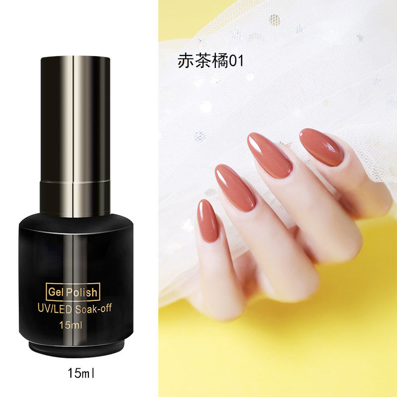 NGPF029 Red Tea Orange Series 6 Color Nail Polish Glue Orange Dirty Orange Earth Orange Phototherapy Glue