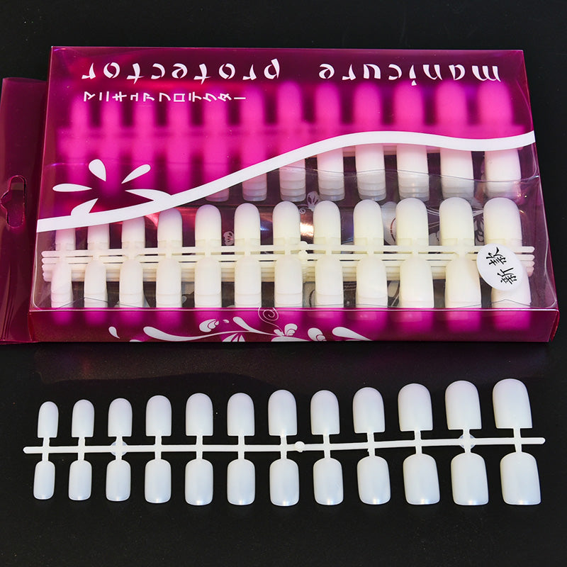 TD97 4.5-1.9cm SALON TIPS Nails Tips Clear/Natural/White Half/Full Coffin WaterDrop Ballet Manicure Accesorios False Nails Fake Tips