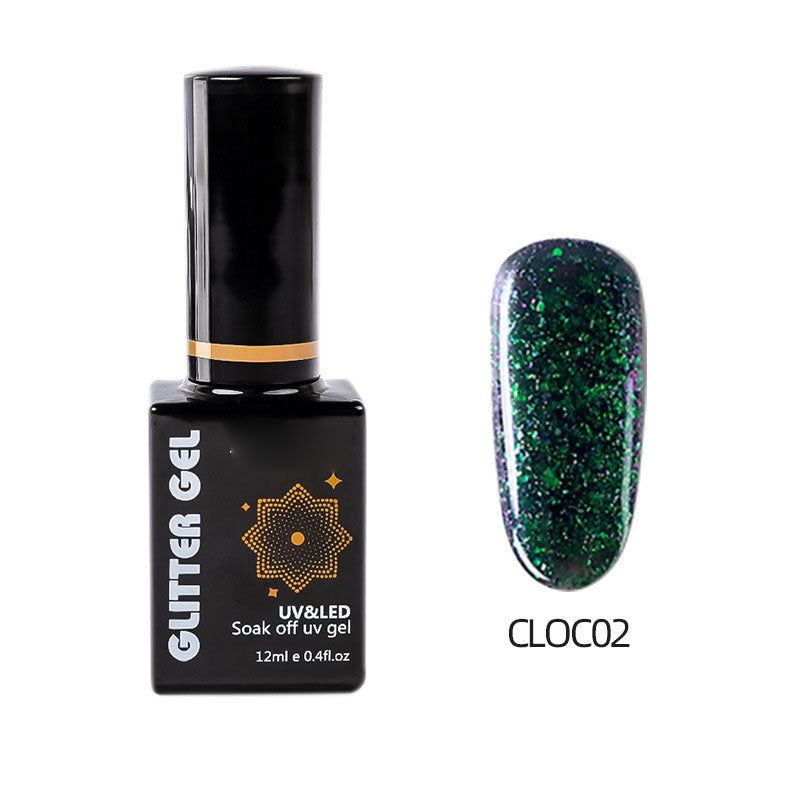 NGMB025 Optical Chameleon Bright Milky Way Symphony Glitter Powder Nail Phototherapy Gel