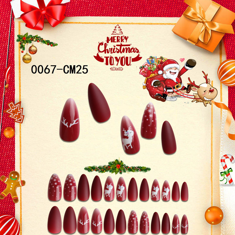 Christmas Press on Nail Tips CSNT006