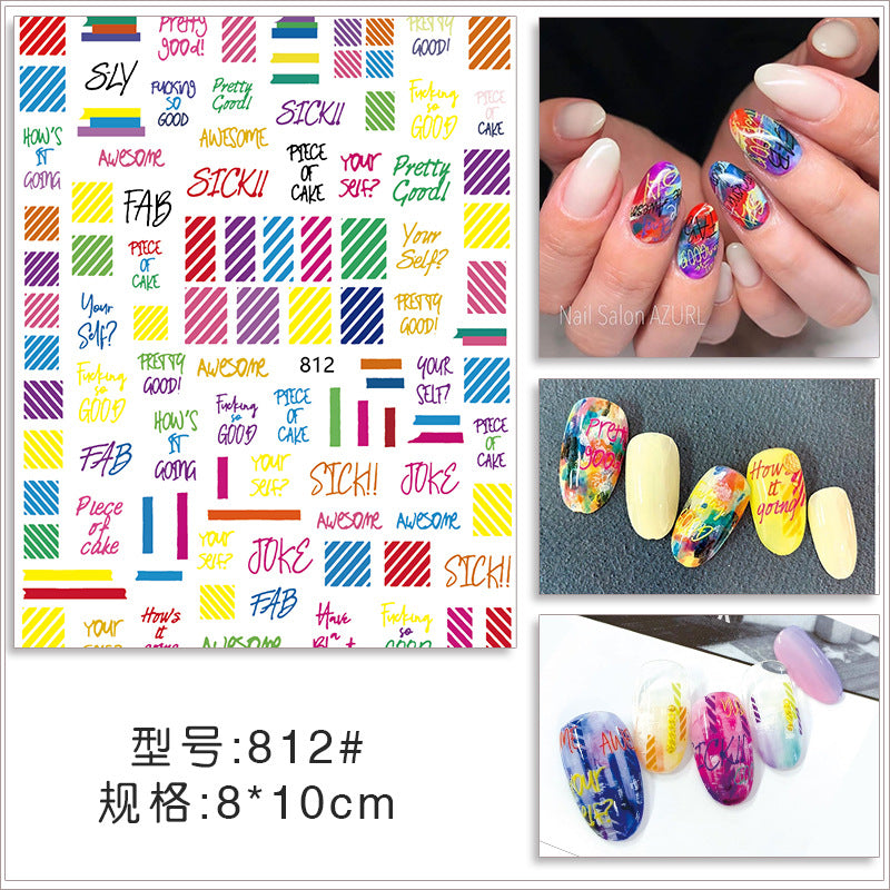 Nail Stickers JNS040