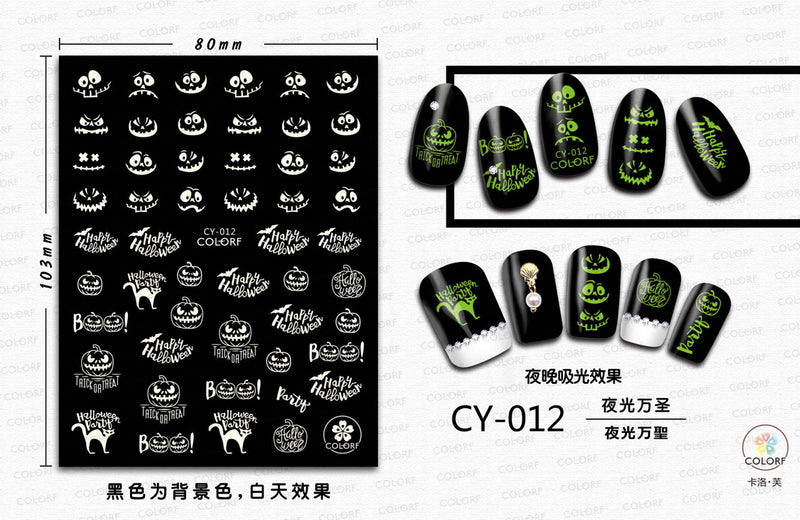 Halloween Nail Stickers YHLS001