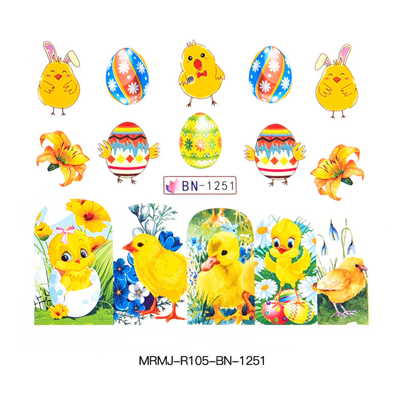 Easter Nail Stickers NSE005