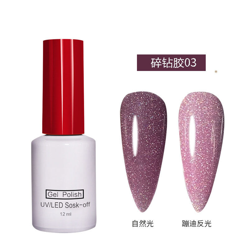 NGPF011 Laser Reflective Diamond Glue, Crystal Glue, Nail Glitter Glue Set