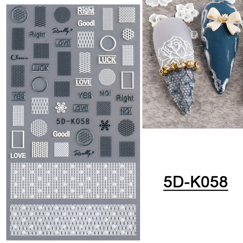 5D Nail Stickers  NSF010