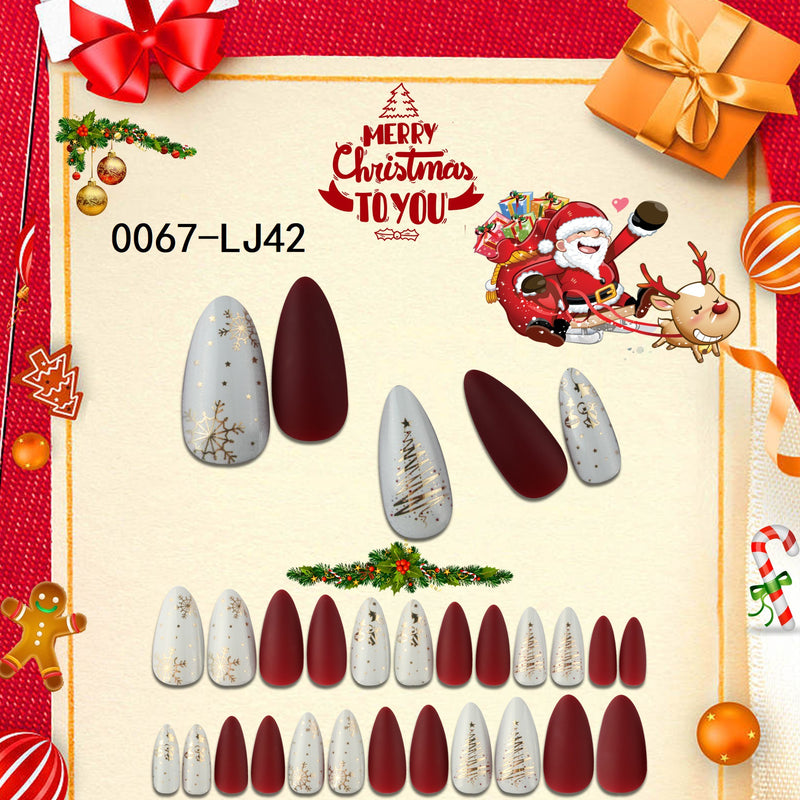 Christmas Press on Nail Tips CSNT006