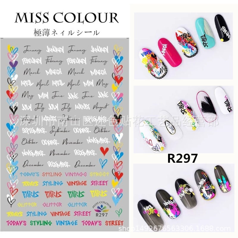 Miss Colour Nail Stickers MSS015