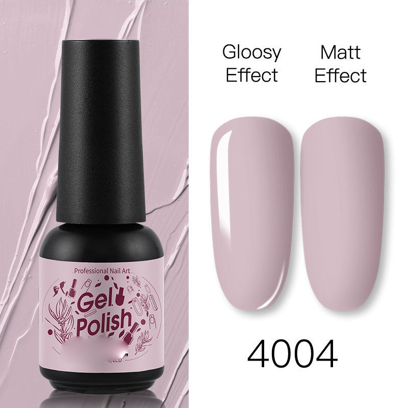 NGRO029 plastic bottle mixed color nail polish glue 8ML