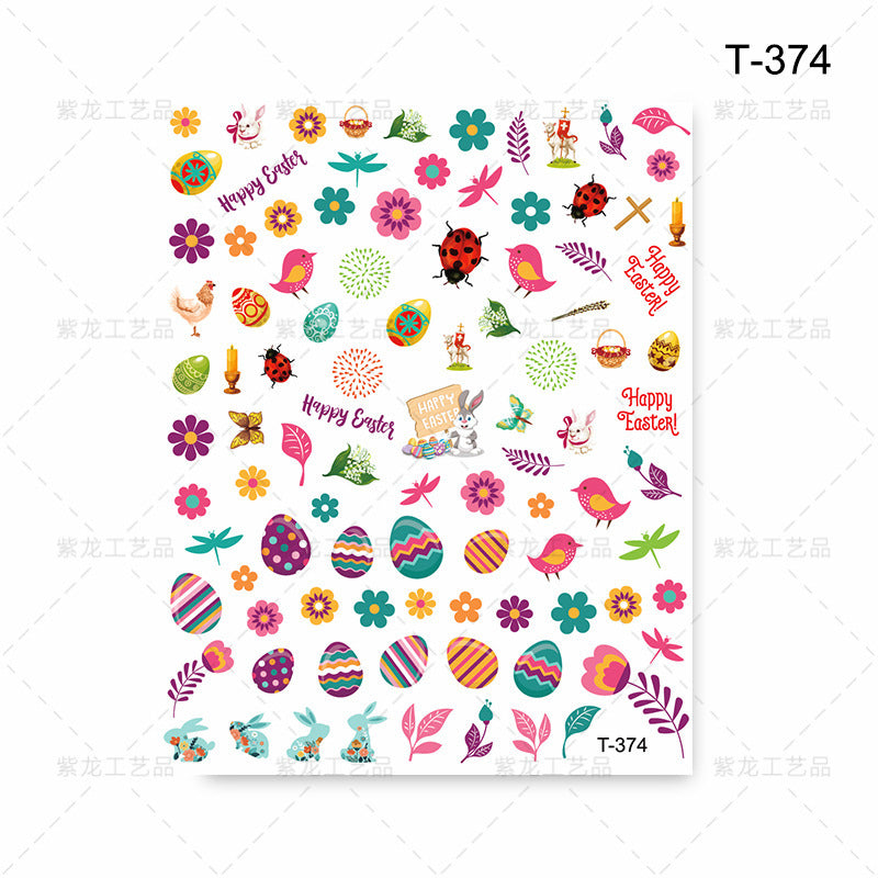 Easter Nail Stickers NSE025