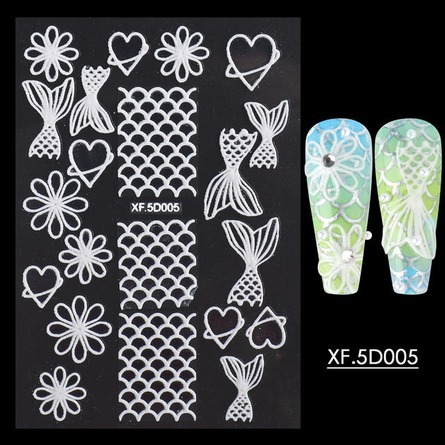 5D Nail Stickers  NSF012