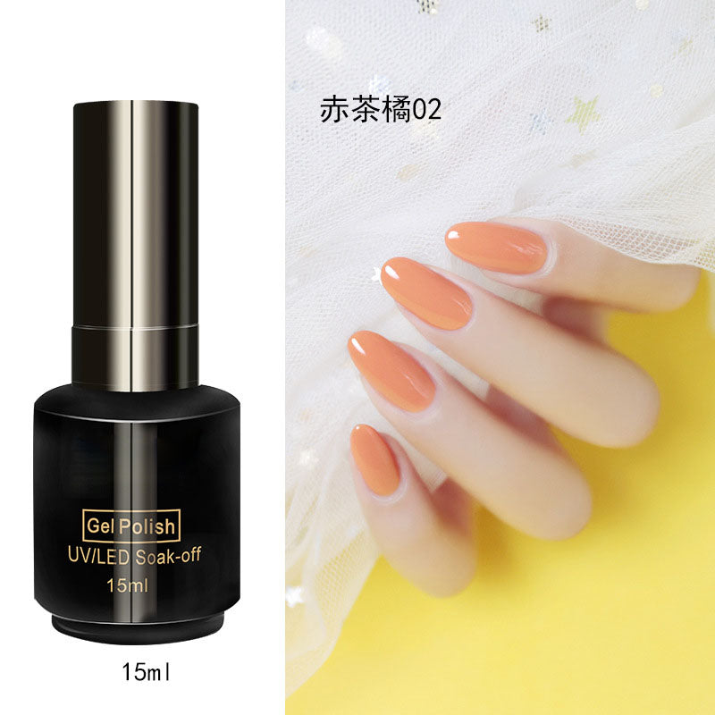 NGPF029 Red Tea Orange Series 6 Color Nail Polish Glue Orange Dirty Orange Earth Orange Phototherapy Glue