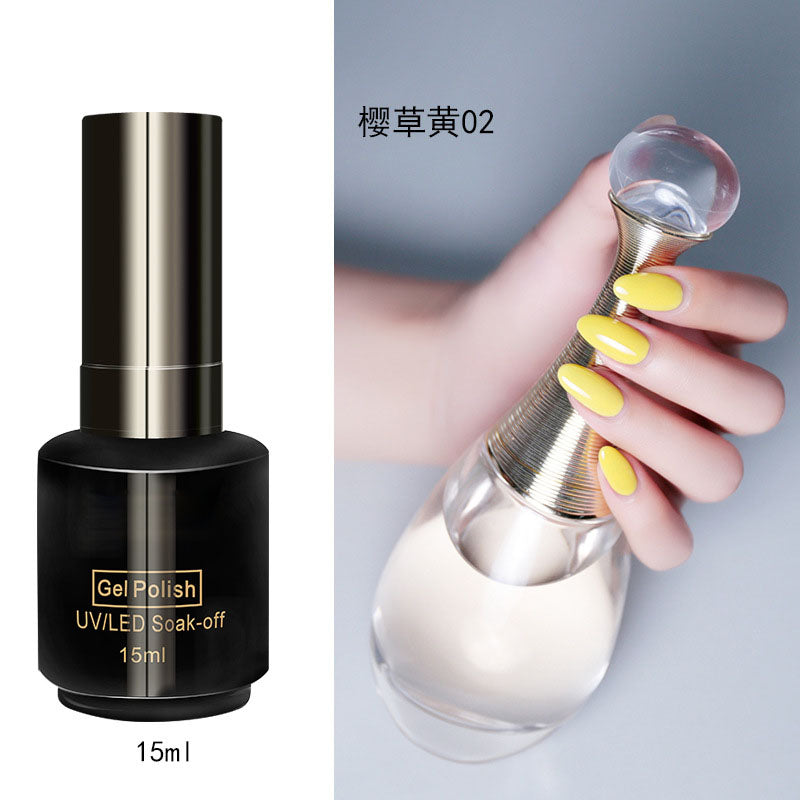 NGPF030 Yellow Nail Polish Glue Vibrant Yellow Vegetable Nail Polish Set