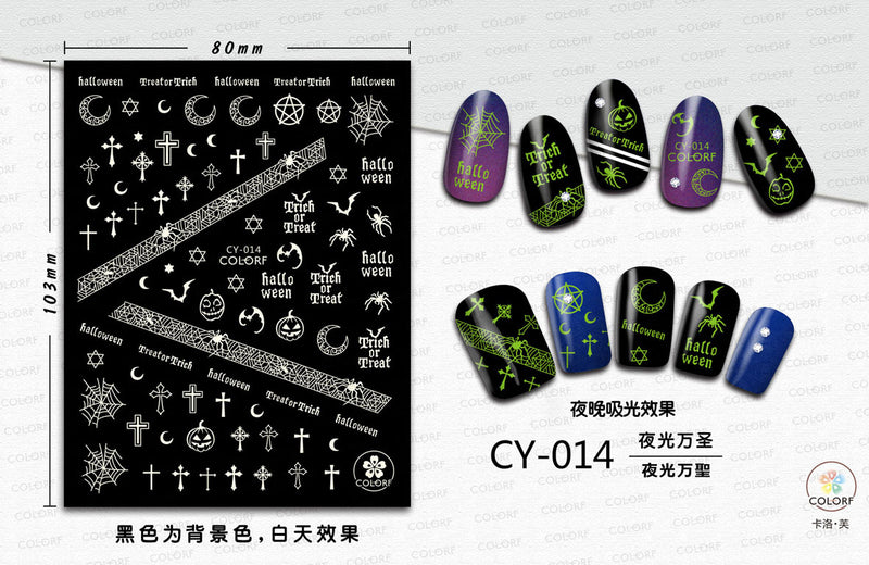 Halloween Nail Stickers YHLS001